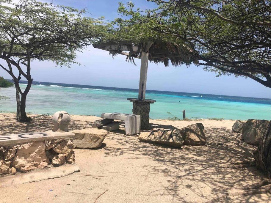 Cozy 1-Bedroom Apartment Minutes Away Drive To Mangel Halto Beach Savaneta Exterior foto
